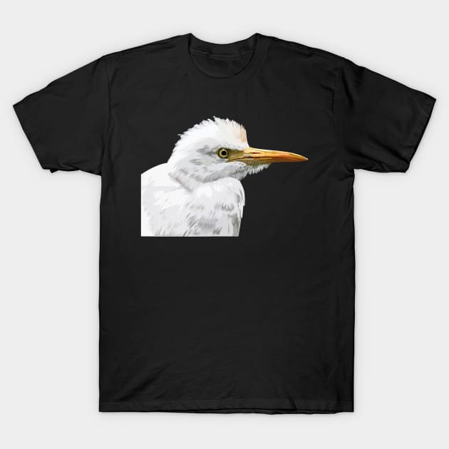 Cattle egret T-Shirt by obscurite